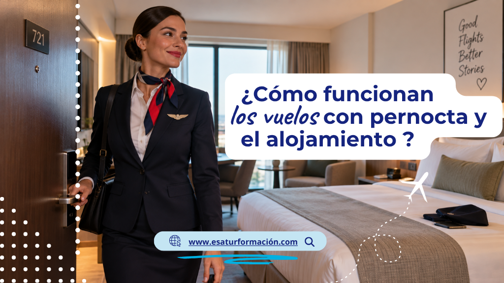 Cómo funcionan los vuelos con pernocta y el alojamiento en hoteles para los TCP.
